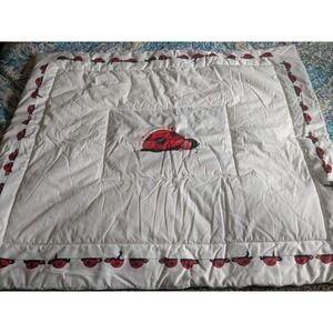 Vintage Anne Geddes Crib‎ Baby Nursery Comforter HTF/RARE Ladybug Baby